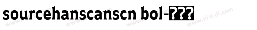 sourcehanscanscn bol字体转换